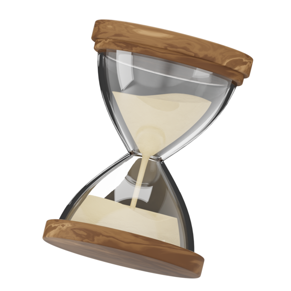 Hourglass representing the golden hour after a heart attack