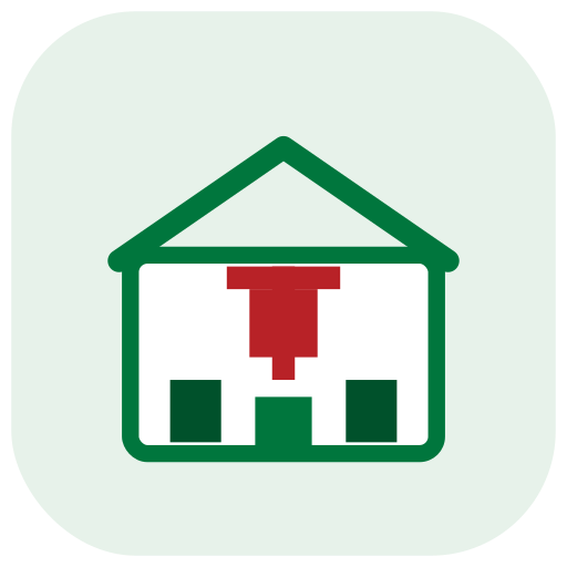 Hospital CT scan for stroke diagnosis icon