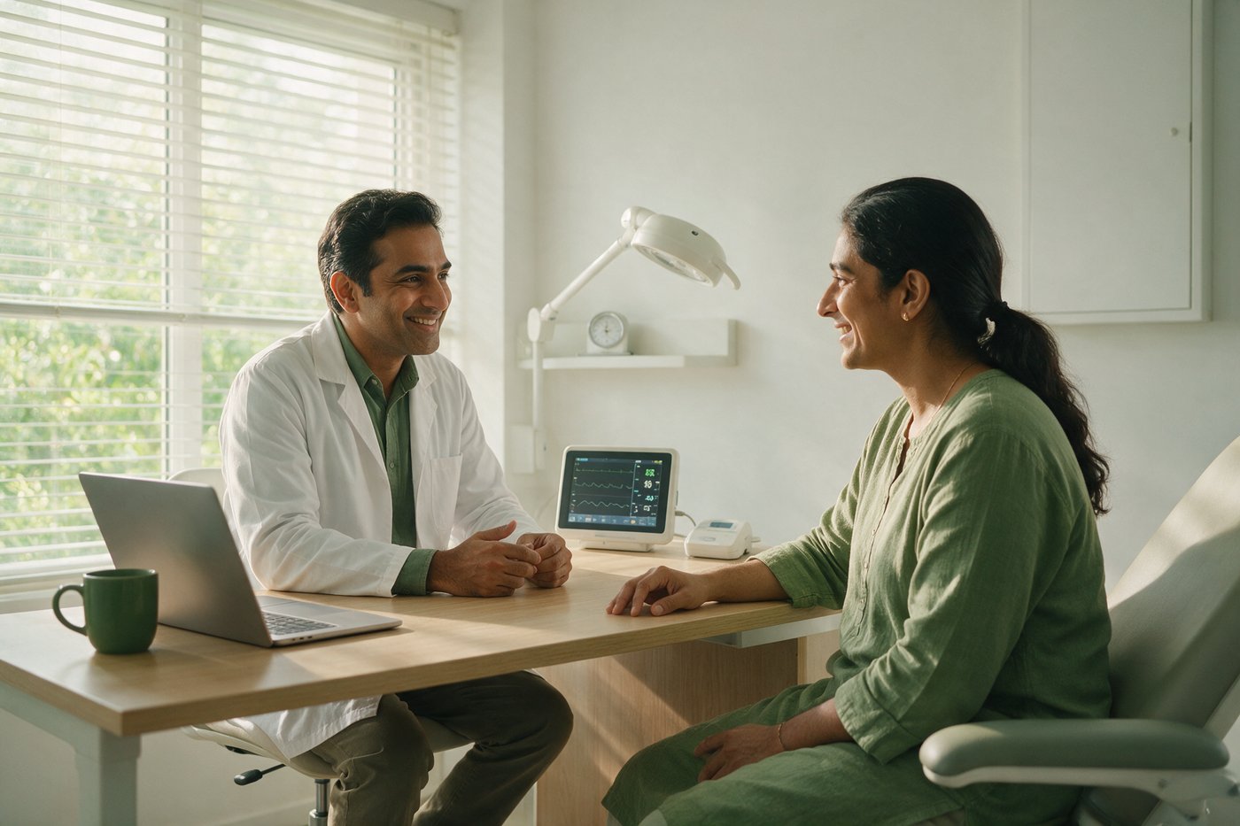 Doctor consulting with a patient