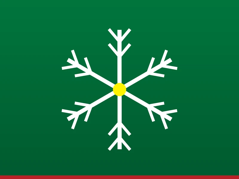 Illustration of a snowflake representing feeling cold, a common underactive thyroid symptom
